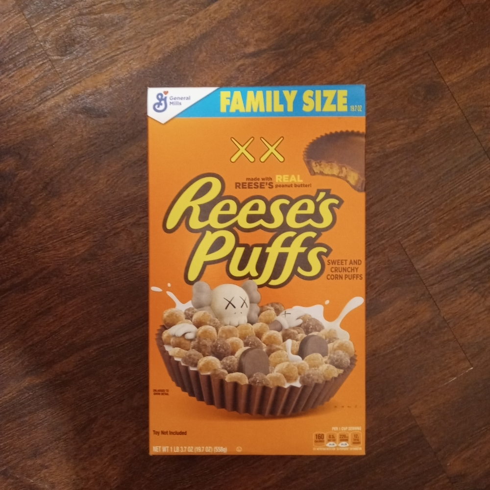 KAWS Reese's Puff Cereal - Family Size "Limited Edition"